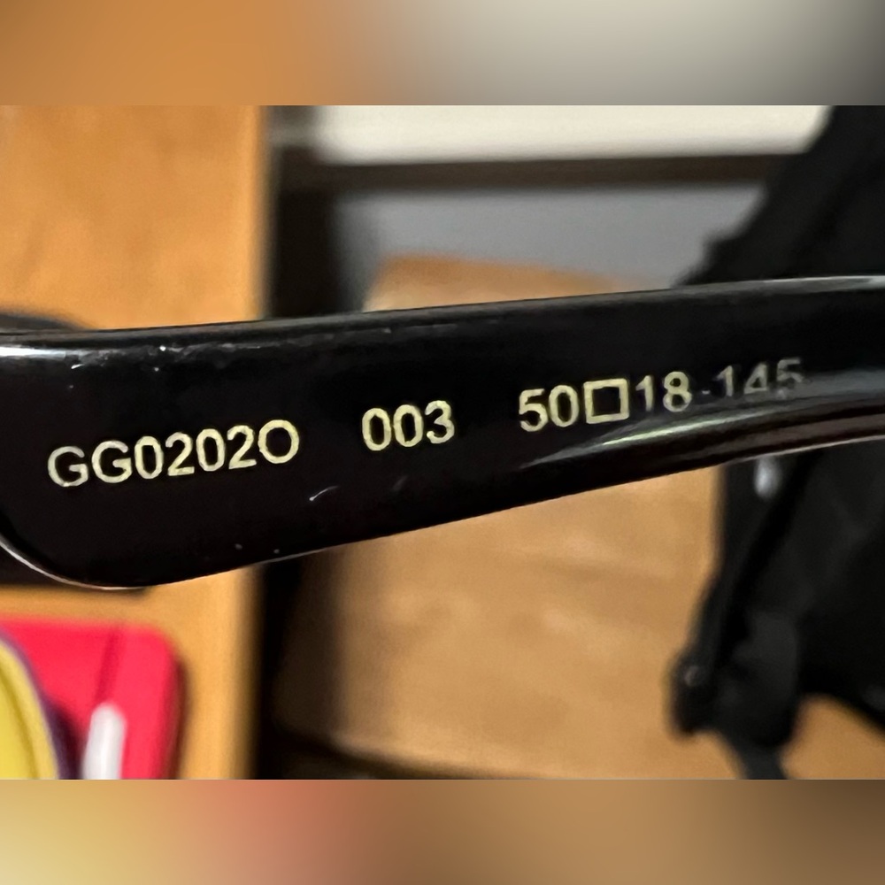 GUCCI EYEGLASSES FRAMES GG0202O 003 50-18-145 HAVANA / GOLD - Picture 9 of 9